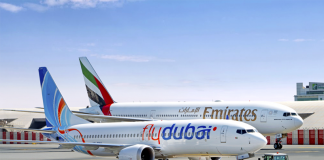 emirates, flydubai